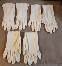 Vintage white gloves, Set Of Three