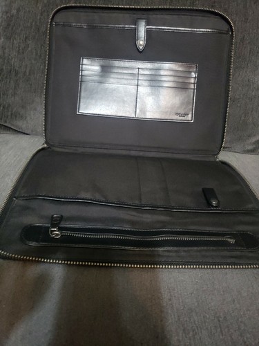 Coach Tech Case Signature Canvas Charcoal Black F32654 NWT - Picture 5 of 7