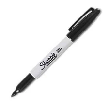Sharpie Marker Permanent Fine Bullet Point Black Arts Crafts Office School Home
