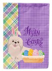 White Pekingese Easter Flag Garden Size Wdk5068Gf