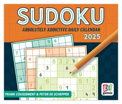 Sudoku | 2025 6x5'' Daily Desktop Box Calendar | New Page Every Day
