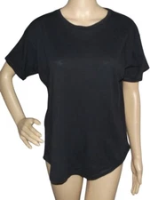 Madewell T-shirt Womens Medium Black Crew Neck Top short sleeve