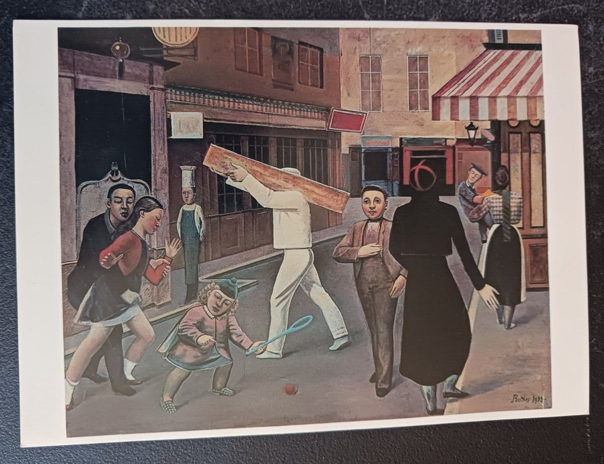 postcard art Balthus The Street painting unposted htf | eBay