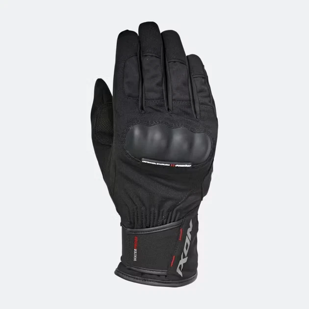 Guantes de vellón impermeables Ixon Pro Russel para motocicleta motocicleta motocicleta CE - modelo negro Foto 3 de 4