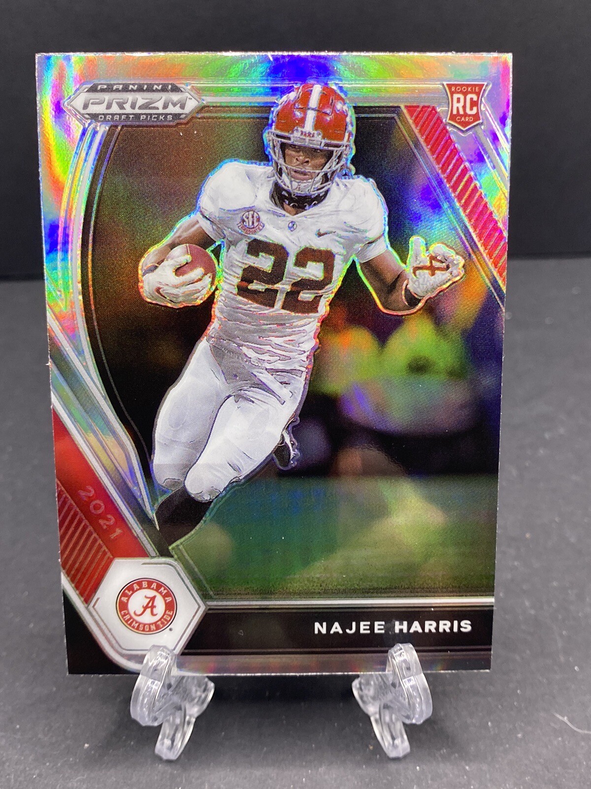 Najee Harris 2021 Prizm Draft Picks Silver Prizm Rookie RC #102 Steelers M28