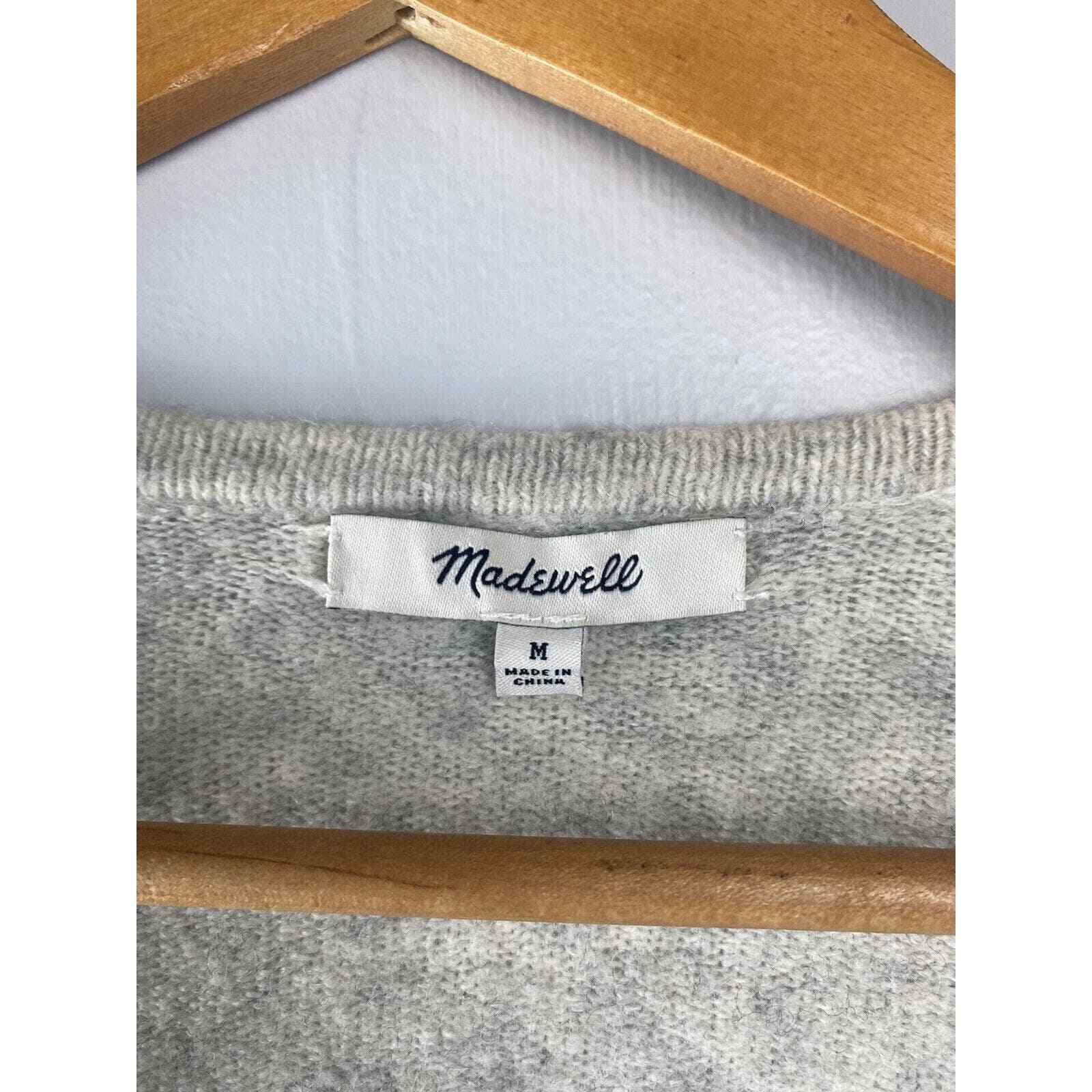 Madewell Gray Kent Cardigan Sweater In Coziest Al… - image 5