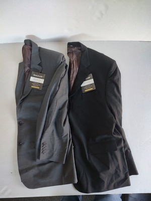 Haggar Men's Classic Fit Premium Suit Coat, black or dk heather gray