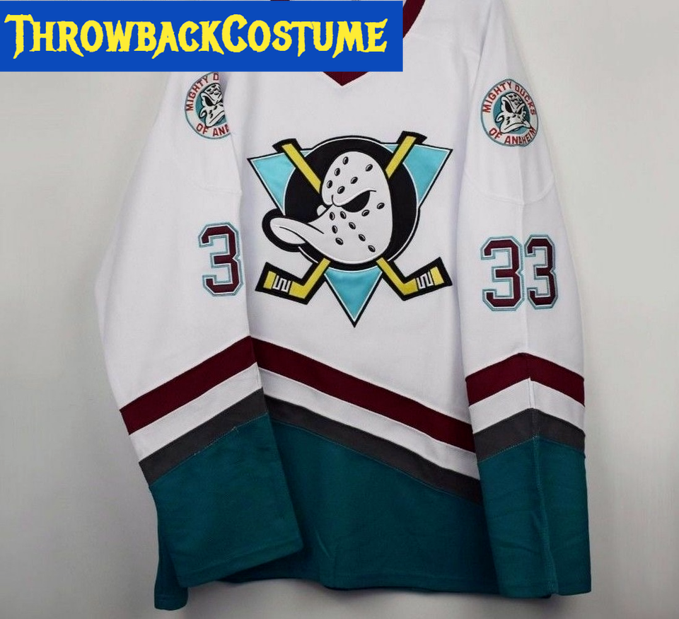 Green Hockey Jersey The Mighty Ducks Moive Jersey 96 Charlie