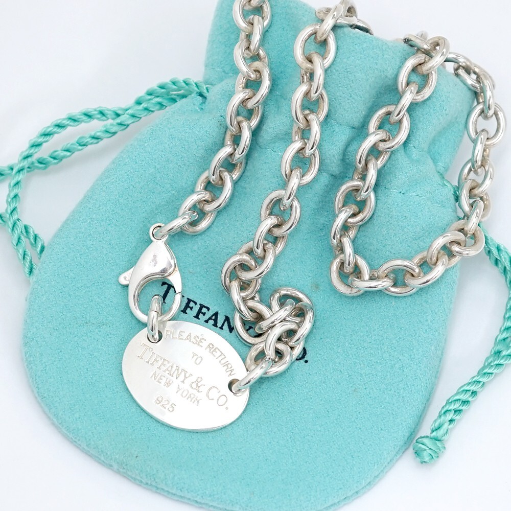 Tiffany&Co. 25152336 SILVER 925 ﾃｨﾌｧﾆｰ ﾈｯｸﾚｽ-sale Pre-Owned Tiffany Open Heart Necklace Silver Elsa Peretti