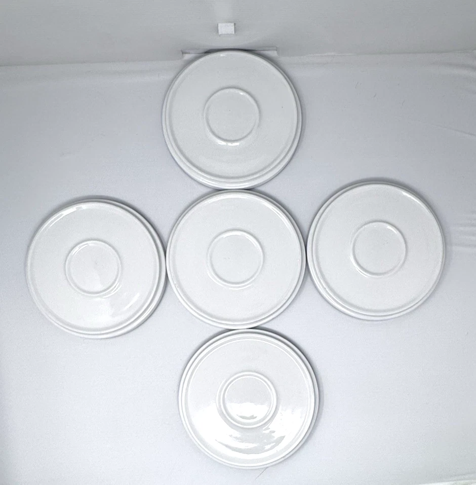 CONJUNTO DE PRATO E TIGELA MAINSTAYS 10 PEÇAS BRANCO COM ARO AZUL COBALTO - Imagem 4 de 4