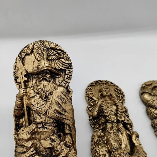 Nordic Gods Odin Statue Decoration Viking God Freya Sol Figurine Pantheon Altar - Picture 12 of 28