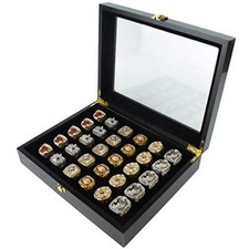 Championship Ring Display Case , Display Case for Sports Ring , 30 Slots ,