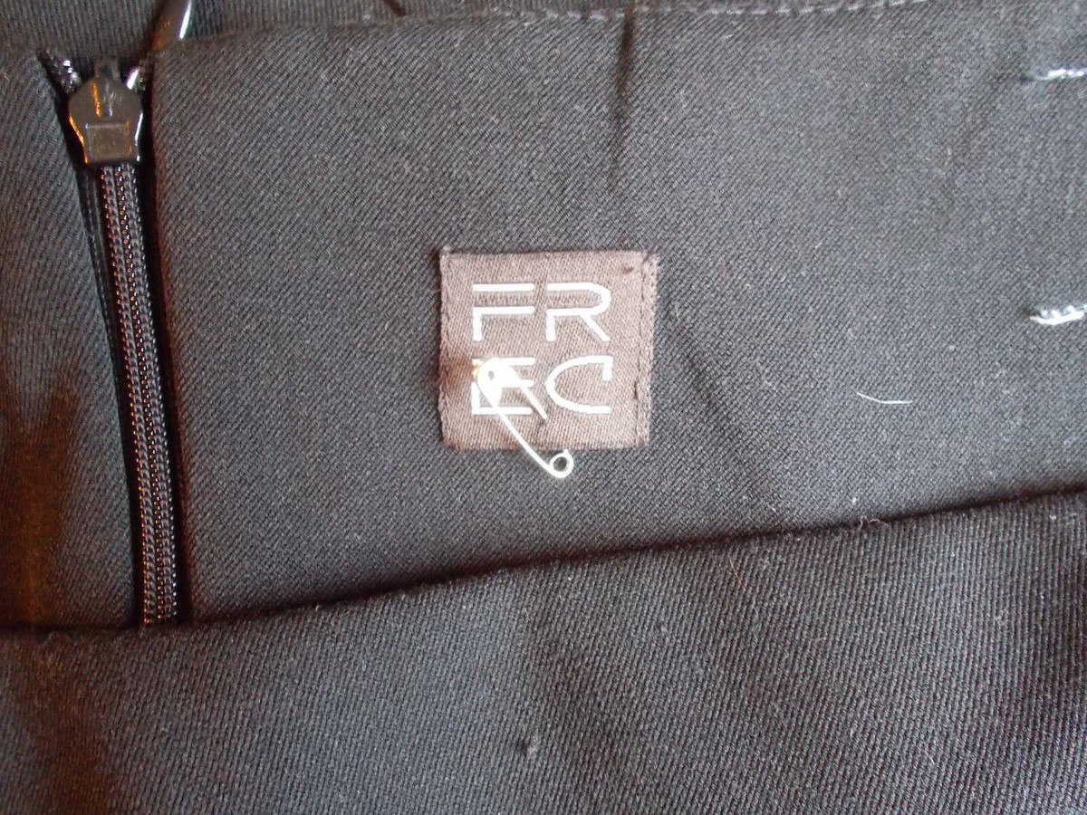 Jupe Longue Droite Noir Fred Sabatier Taille 48 - Polyester Stretch épais, Occasion Très Bon état