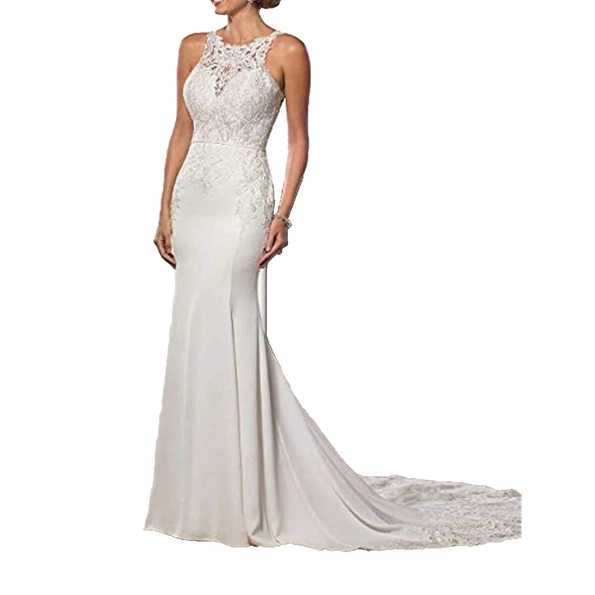 Beach Chiffon Mermaid & Trumpet Wedding Dresses