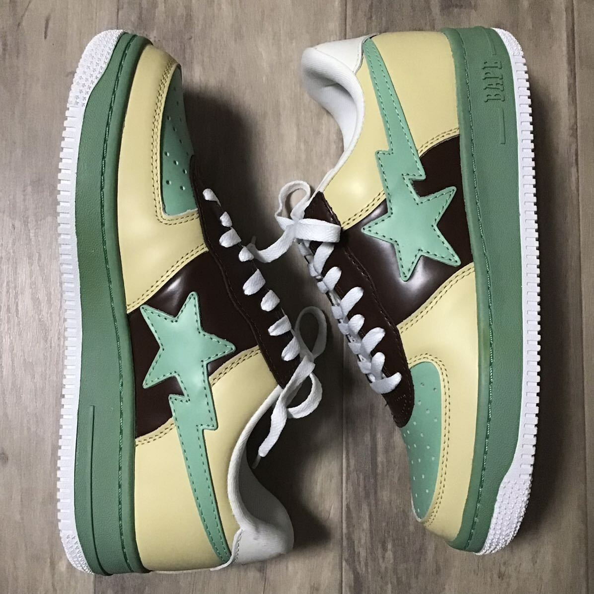 BAPE STA! ミントグリーンスニーカー⭐︎ 【値下げ中】 A-Bathing-Ape-Bape-SK8-Sta-