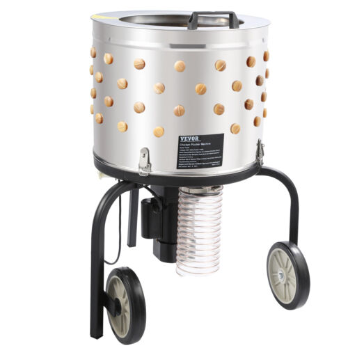 VEVOR Spiumatrice polli spiumapiume motore a botte in acciaio inox 280 giri/min - Imagen 11 de 12