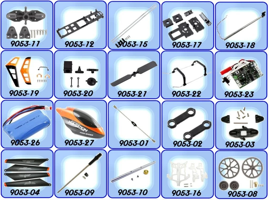 Double Horse 9053 Spare Parts Accessories Volitation 9118 RC Helicopter Blade UK