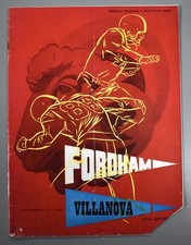 Fordham vs Villanova November 27th 1954 Official Game Program Polo Grounds