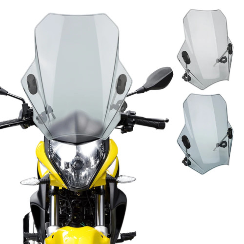 Parabrezza moto universale regolabile per Honda MT07 MT09 CBR600RR CB1000R - Foto 3 di 11