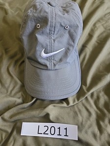 Nike Heritage 86 Dri Fit Adjustable Hat Gray Baseball Cap Swoosh Logo Athleisure
