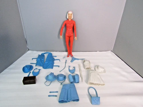 Vintage 1973 Salmon Red Jane West Doll with Accessories READ