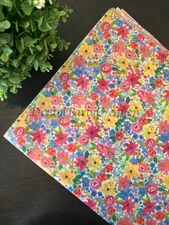 WATERCOLOR FLORAL Design Tissue Paper Sheets Choose Size & Package Amount