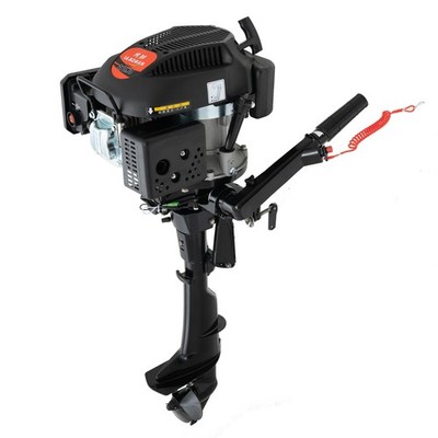 HANGKAI 4-Stroke 6HP Heavy Duty Outboard Motor Boat Engine Air Cooling System
