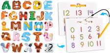 Magnetic Number Tracing Board Joycat Magnetic Letters, Alphabet ABC Fridge Magne