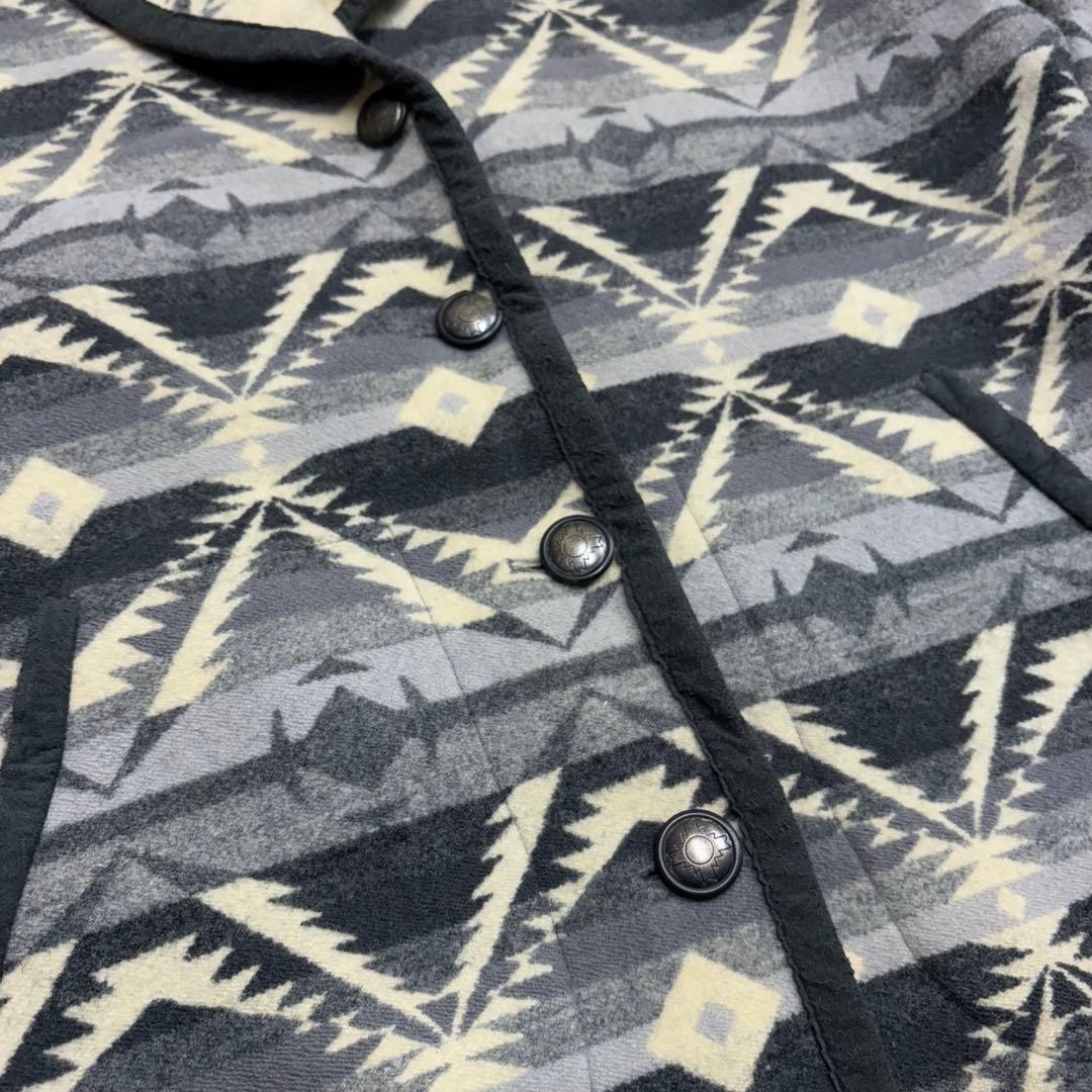 KNOCKABOUTS Pendleton Wool Jacket Gray/Beige Nati… - image 5