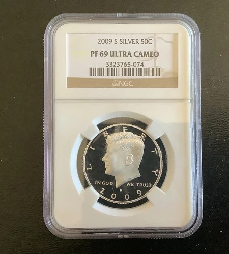 2009-S Silver Kennedy Half Dollar-NGC PF 69 Ultra Cameo