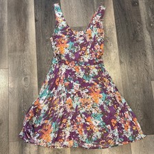 Lucca Couture dress Size 4 Floral Back Zip Dress Sleeveless New