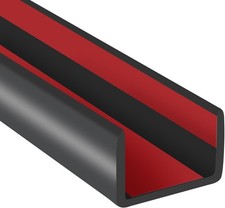 Rubber Edge Trim, 3/4" Self Adhesive Flexible U Channel Edge Protecter, EPDM Mat