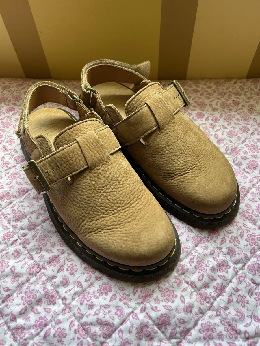 Dr. Martens Beige Suede Buckle Clog with Yellow Stitching Are Dr. Martens Clogs Worth the Hype? | 2025 real user  main image 4