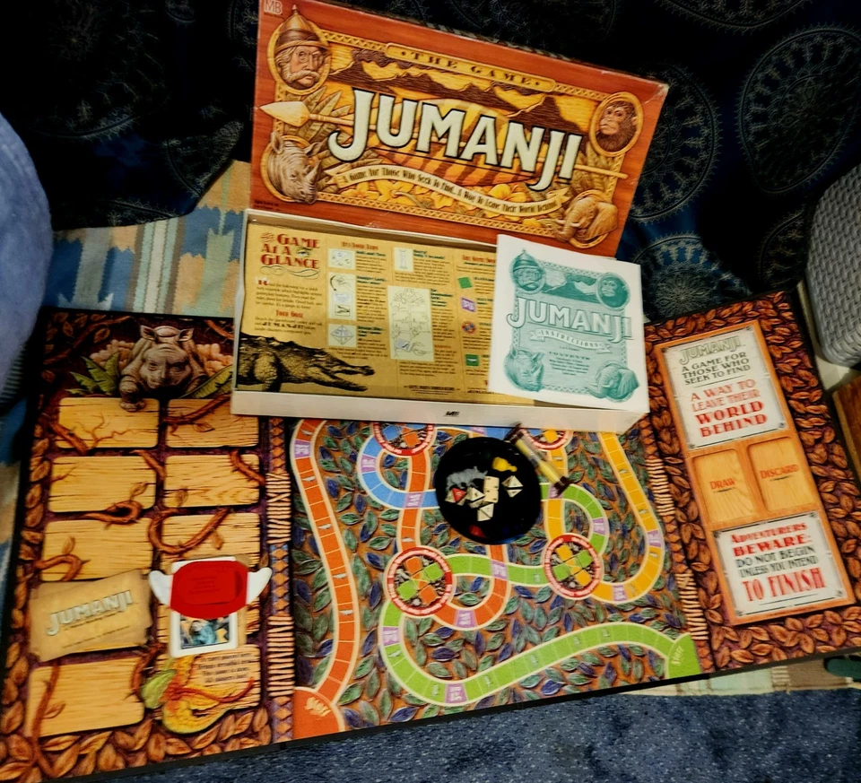 Vintage Jumanji Board Game: 1995 - Image 4 of 4