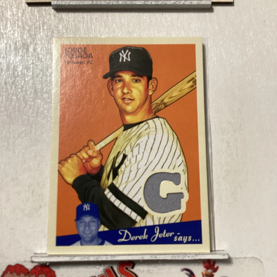 2008 Upper Deck Goudey Memorabilia Jorge Posada #M-PO - Image 2 of 3