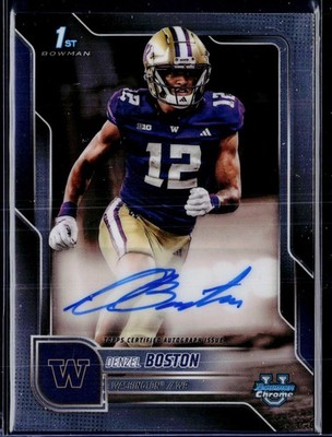 2025 Bowman University Chrome #BCA-DB Denzel Boston Prospect Autographs