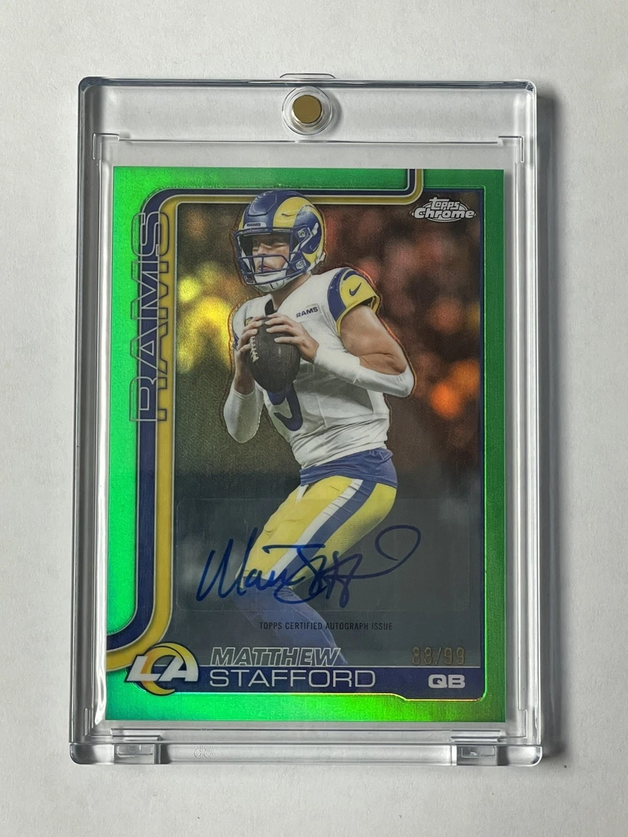 Matthew Stafford Autographed Football Sports Trading Cards