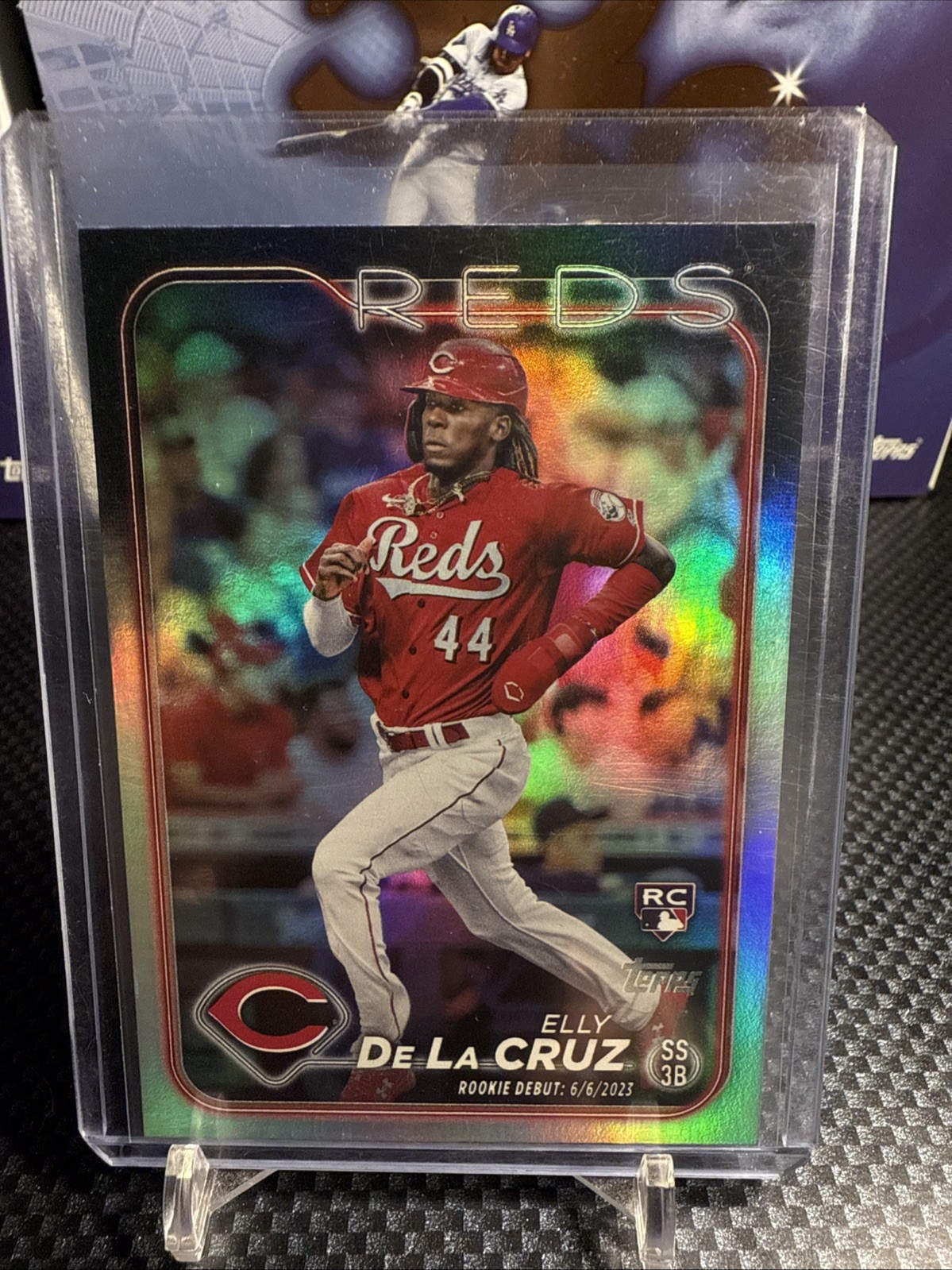 2024 Topps Update Series - Rookie Debut Elly De La Cruz #US350 Rainbow Foil (RC)