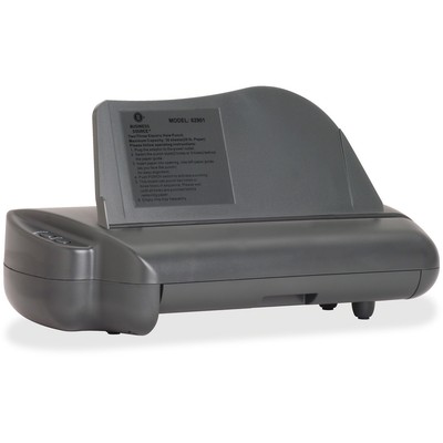 Business Source Electric 3H Punch 1/4'' 30 Sht Cap 17-3/4''x5-1/4''x8-1/4'' GY 62901