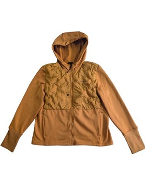 Didriksons Valda Full Zip Cayenne Jacket Womens Size UK 18 Puffer Mustard VGC