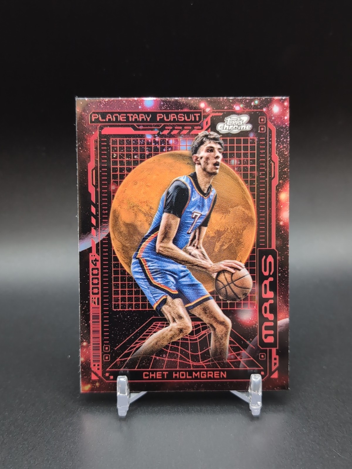 2023-24 Topps Cosmic Chrome Basketball Chet Holmgren Mars Planetary Pursuit SSP