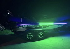 16 Foot UV and Green , Black Fishing Light, Fluorescent, Florescent, Ultravio...