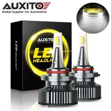 Auxito 9005 Hb3 Led 6000k Xenon White High Beam Headlight Bulb Noiseless Design