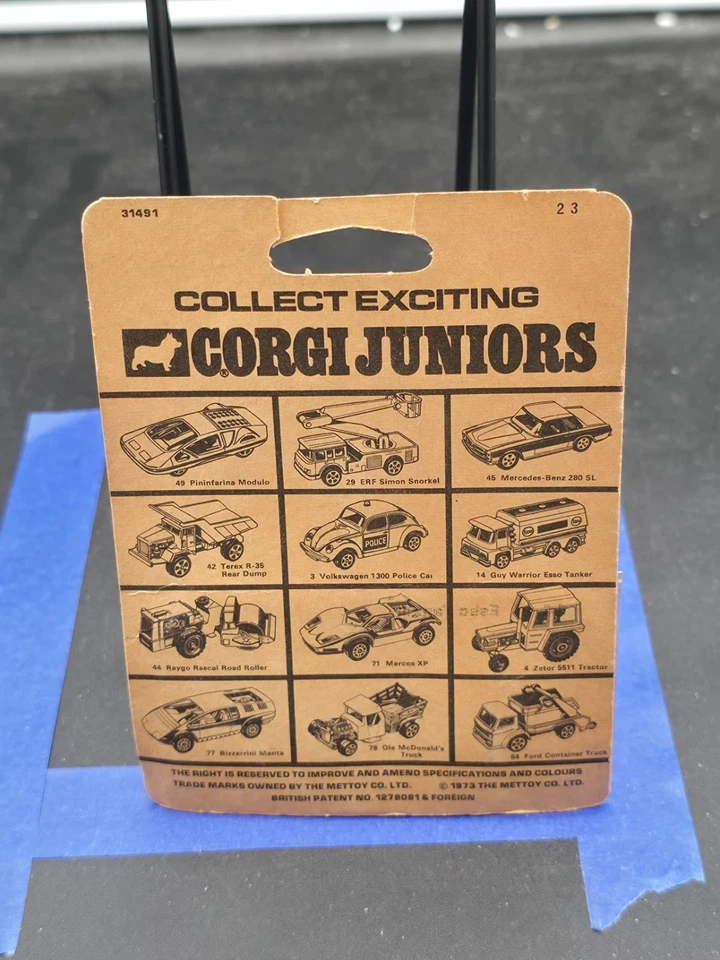 NIB 1973 EXXON GAS TANKER TRUCK #97 VINTAGE CORGI JUNIORS GREAT BRITAIN 1/64 - Image 2 of 2