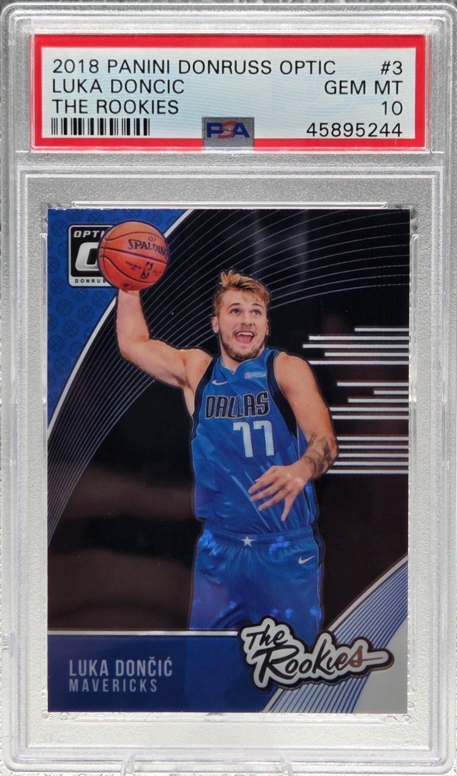 2018 Optic THE ROOKIES ~ LUKA DONCIC Rookie RC Card PSA 10 GEM MINT