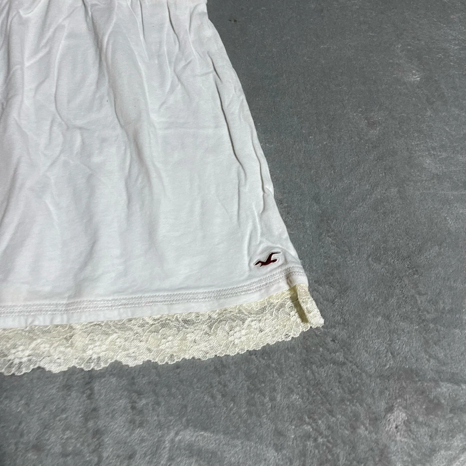 Vintage Y2K Hollister Halter Top Womens Small Babydoll Bella Swan Lace Trim - Image 2 of 4