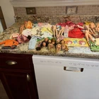 60+ VINTAGE BARBIE TLC PCS. MANY OF THE 9 HEADS GREAT. BODIES. CLOTHES. MANY!