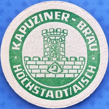 Alter Bierdeckel Kapuziner-Bräu Höchstadt/Aisch um 1952