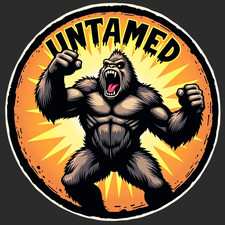 Bigfoot sticker vinyl decal legendary sasquatch comic mountain wilderness forest