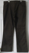 Sears Roebucks Brown Corduroy Pants Jeans 38W X33L Flare USA Vintage NWT NOS